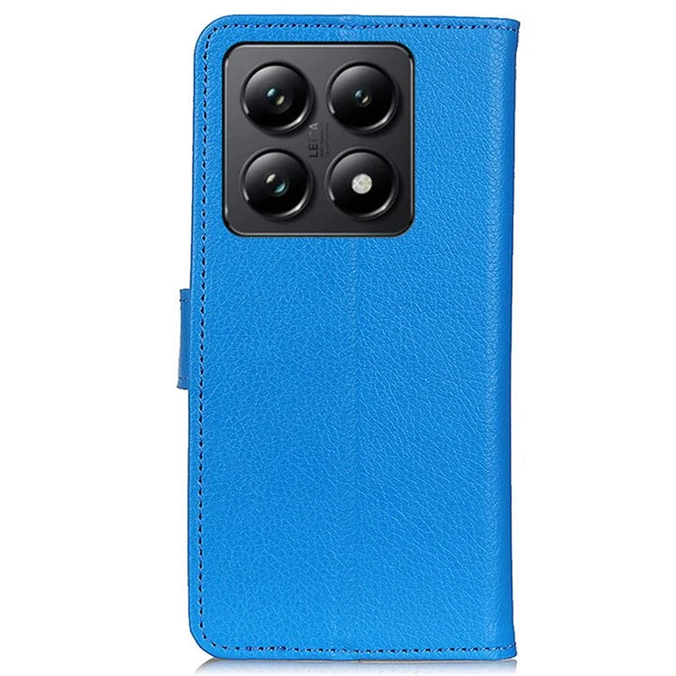 For Xiaomi 14T Wallet Case PU Leather Phone Cover Litchi Texture