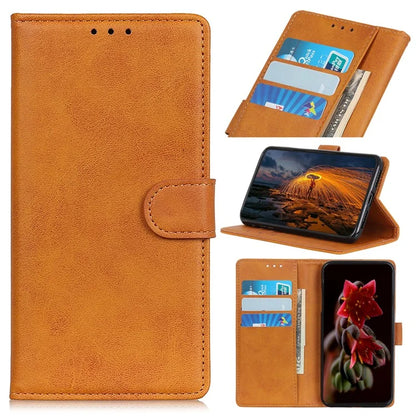 For Xiaomi 14T Stand Wallet Case Cowhide Texture Leather Phone Cover