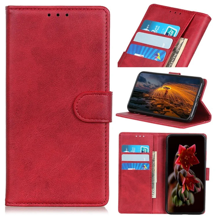 For Xiaomi 14T Stand Wallet Case Cowhide Texture Leather Phone Cover