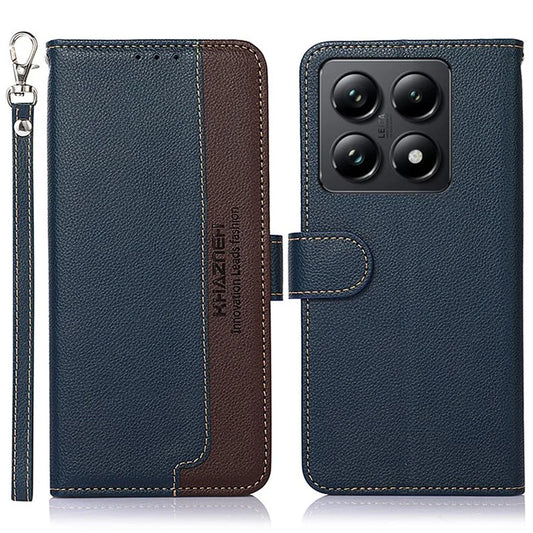 KHAZNEH For Xiaomi 14T Pro Case RFID Blocking Wallet PU Leather Phone Cover