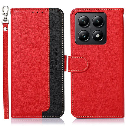 KHAZNEH For Xiaomi 14T Pro Case RFID Blocking Wallet PU Leather Phone Cover