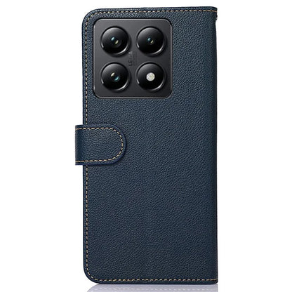 KHAZNEH For Xiaomi 14T Case RFID Blocking Wallet PU Leather Phone Cover