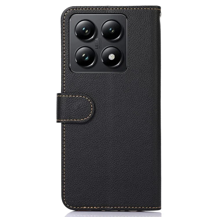 KHAZNEH For Xiaomi 14T Case RFID Blocking Wallet PU Leather Phone Cover