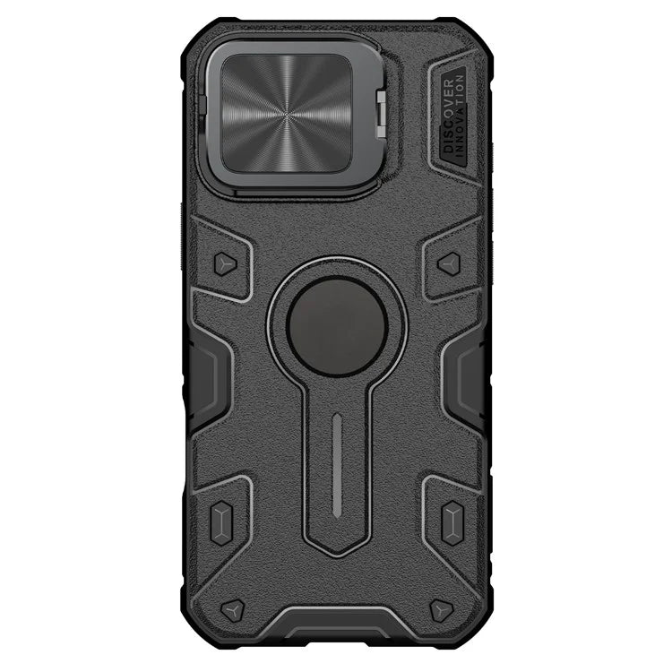 NILLKIN Camshield Armor Prop Case for iPhone 16 Pro Max Camera Lid PC+TPU Cover Compatible with MagSafe