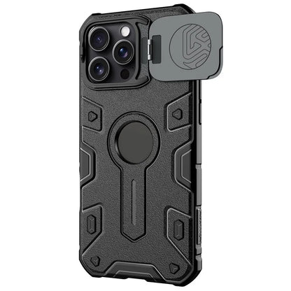 NILLKIN Camshield Armor Prop Case for iPhone 16 Pro Max Camera Lid PC+TPU Cover Compatible with MagSafe