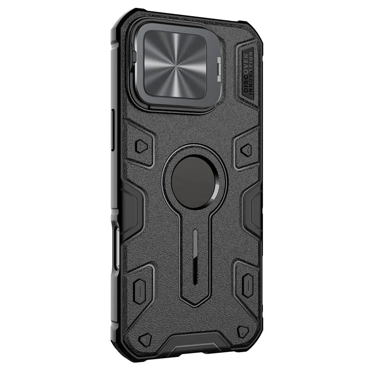 NILLKIN Camshield Armor Prop Case for iPhone 16 Pro Max Camera Lid PC+TPU Cover Compatible with MagSafe
