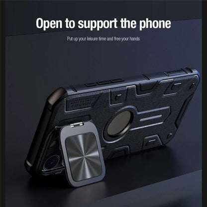 NILLKIN Camshield Armor Prop Case for iPhone 16 Pro Max Camera Lid PC+TPU Cover Compatible with MagSafe