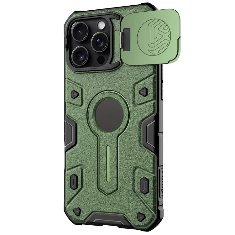 NILLKIN Camshield Armor Prop Case for iPhone 16 Pro Max Camera Lid PC+TPU Cover Compatible with MagSafe