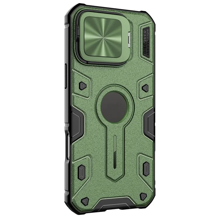 NILLKIN Camshield Armor Prop Case for iPhone 16 Pro Max Camera Lid PC+TPU Cover Compatible with MagSafe