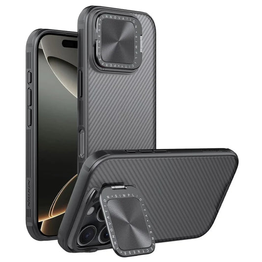 NILLKIN Camshield Prop Series for iPhone 16 Pro Max Case Translucent Slide Camera Protection PC + TPU Phone Cover