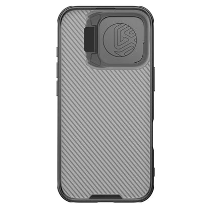 NILLKIN Camshield Prop Series for iPhone 16 Pro Max Case Translucent Slide Camera Protection PC + TPU Phone Cover