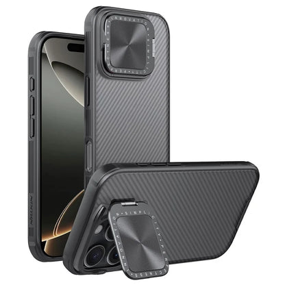 NILLKIN Camshield Prop Series for iPhone 16 Pro Case Translucent Slide Camera Protection PC + TPU Phone Cover