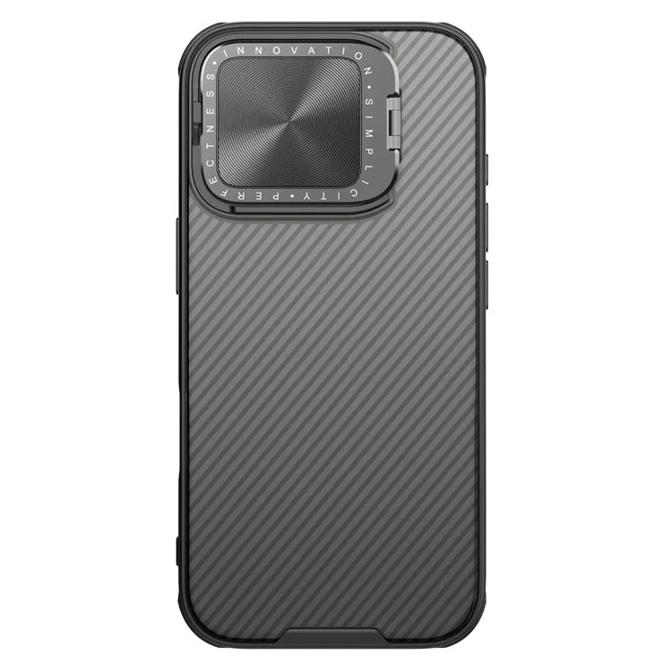 NILLKIN Camshield Prop Series for iPhone 16 Pro Case Translucent Slide Camera Protection PC + TPU Phone Cover
