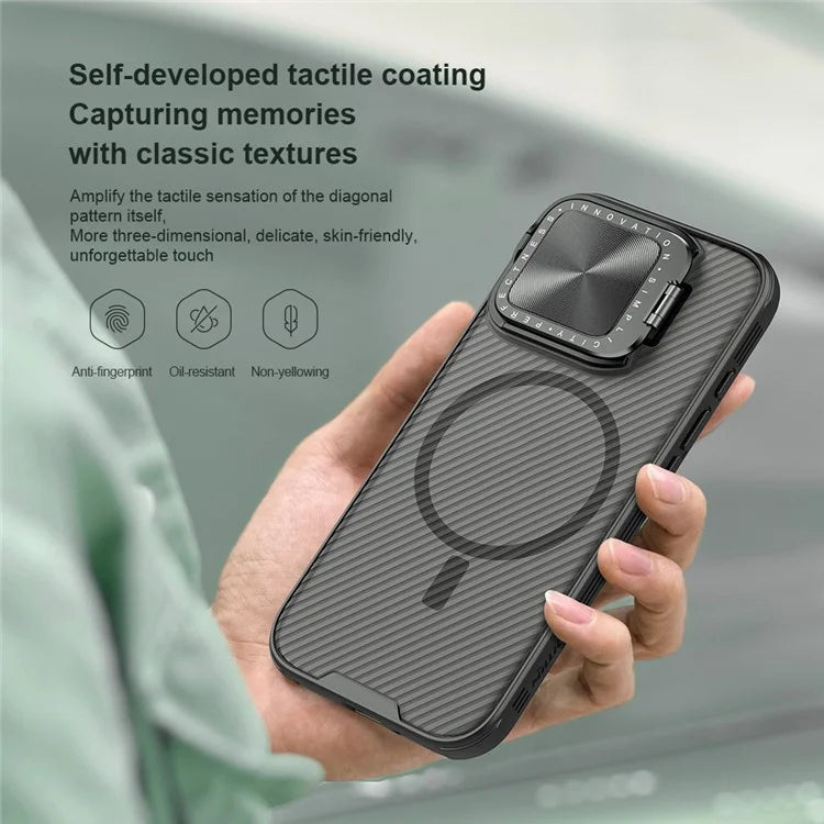 NILLKIN Camshield Prop Series for iPhone 16 Pro Max Case Compatible with MagSafe TPU+PC Phone Cover with Slider Camera