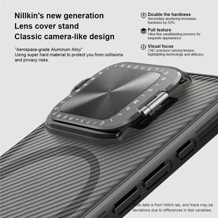 NILLKIN Camshield Prop Series for iPhone 16 Pro Max Case Compatible with MagSafe TPU+PC Phone Cover with Slider Camera