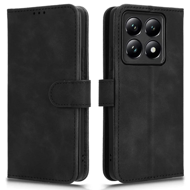 For Xiaomi 14T Pro Leather Case Skin-Feel Anti-Drop Wallet Flip Phone Cover