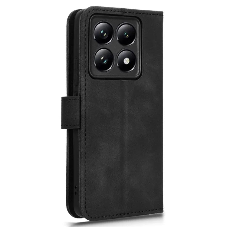 For Xiaomi 14T Pro Leather Case Skin-Feel Anti-Drop Wallet Flip Phone Cover