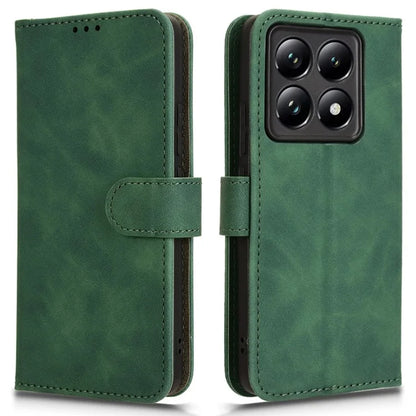 For Xiaomi 14T Pro Leather Case Skin-Feel Anti-Drop Wallet Flip Phone Cover