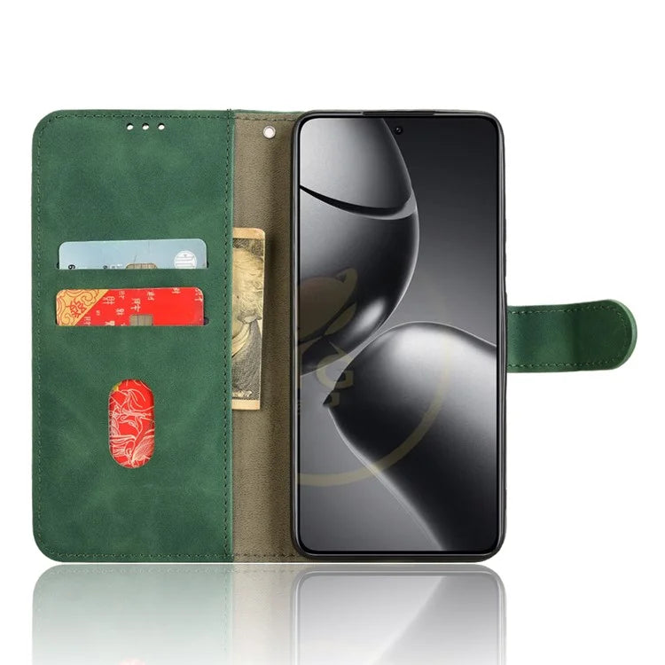 For Xiaomi 14T Pro Leather Case Skin-Feel Anti-Drop Wallet Flip Phone Cover