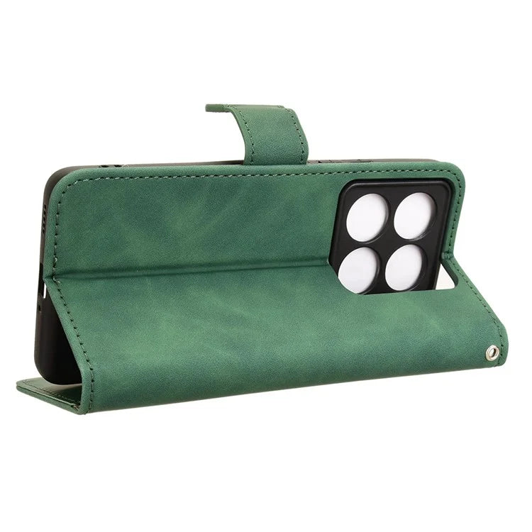 For Xiaomi 14T Pro Leather Case Skin-Feel Anti-Drop Wallet Flip Phone Cover