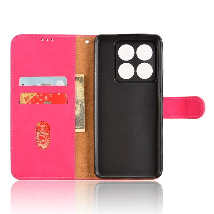 For Xiaomi 14T Pro Leather Case Skin-Feel Anti-Drop Wallet Flip Phone Cover