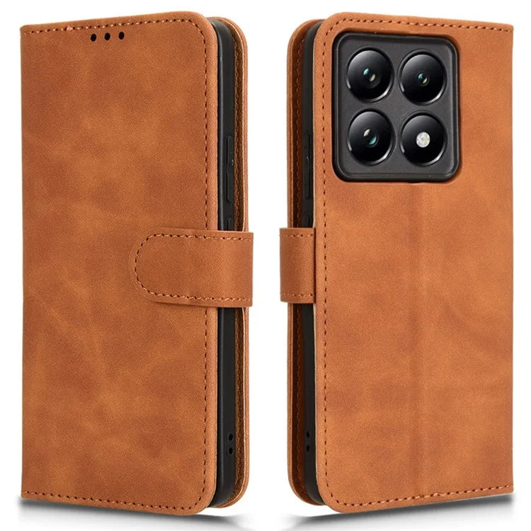 For Xiaomi 14T Pro Leather Case Skin-Feel Anti-Drop Wallet Flip Phone Cover