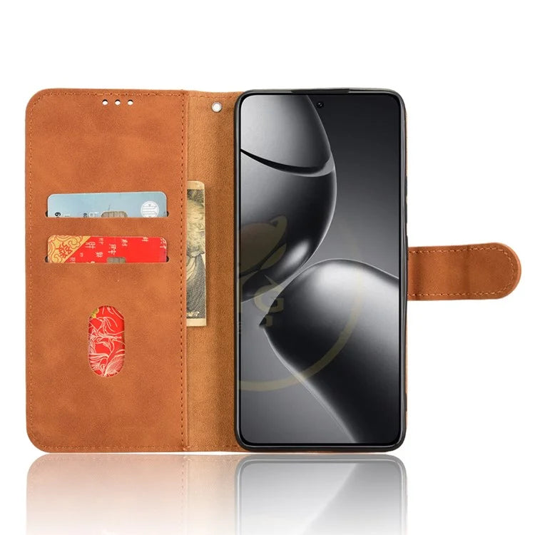 For Xiaomi 14T Pro Leather Case Skin-Feel Anti-Drop Wallet Flip Phone Cover