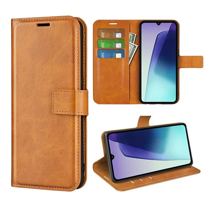 For Xiaomi Redmi 14C 4G Stand Case Anti-Scratch Calf Texture Leather Phone Cover