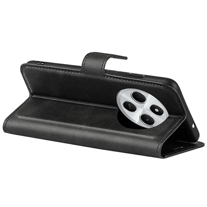For Xiaomi Redmi 14C 4G Stand Case Anti-Scratch Calf Texture Leather Phone Cover