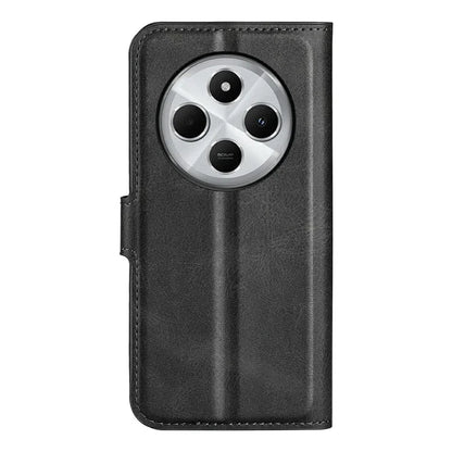 For Xiaomi Redmi 14C 4G Stand Case Anti-Scratch Calf Texture Leather Phone Cover