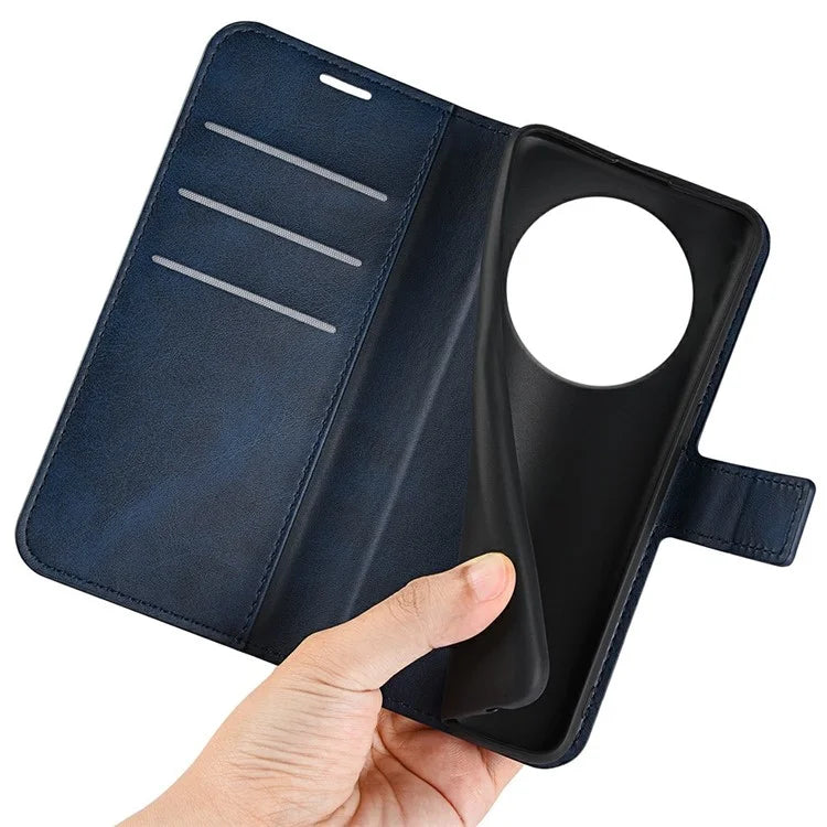 For Xiaomi Redmi 14C 4G Stand Case Anti-Scratch Calf Texture Leather Phone Cover