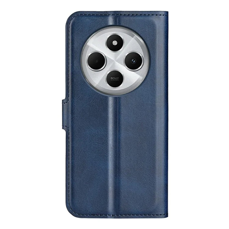 For Xiaomi Redmi 14C 4G Stand Case Anti-Scratch Calf Texture Leather Phone Cover