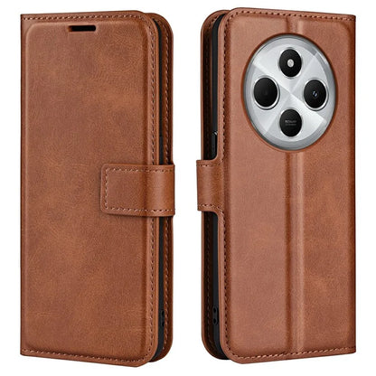 For Xiaomi Redmi 14C 4G Stand Case Anti-Scratch Calf Texture Leather Phone Cover
