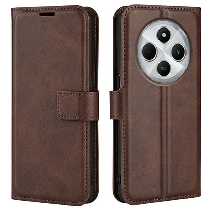 For Xiaomi Redmi 14C 4G Stand Case Anti-Scratch Calf Texture Leather Phone Cover