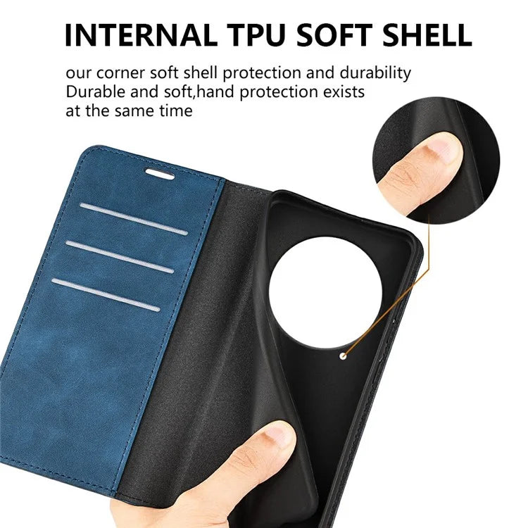 For Xiaomi Redmi 14C 4G Case Skin-Touch Leather Wallet Phone Cover