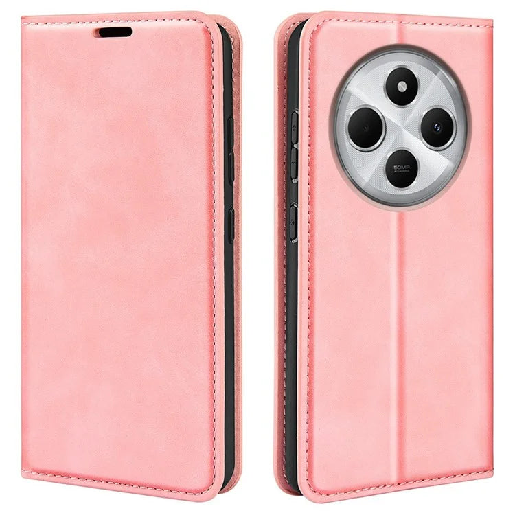 For Xiaomi Redmi 14C 4G Case Skin-Touch Leather Wallet Phone Cover