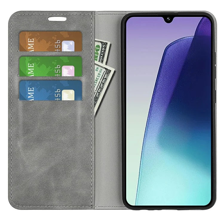 For Xiaomi Redmi 14C 4G Case Skin-Touch Leather Wallet Phone Cover