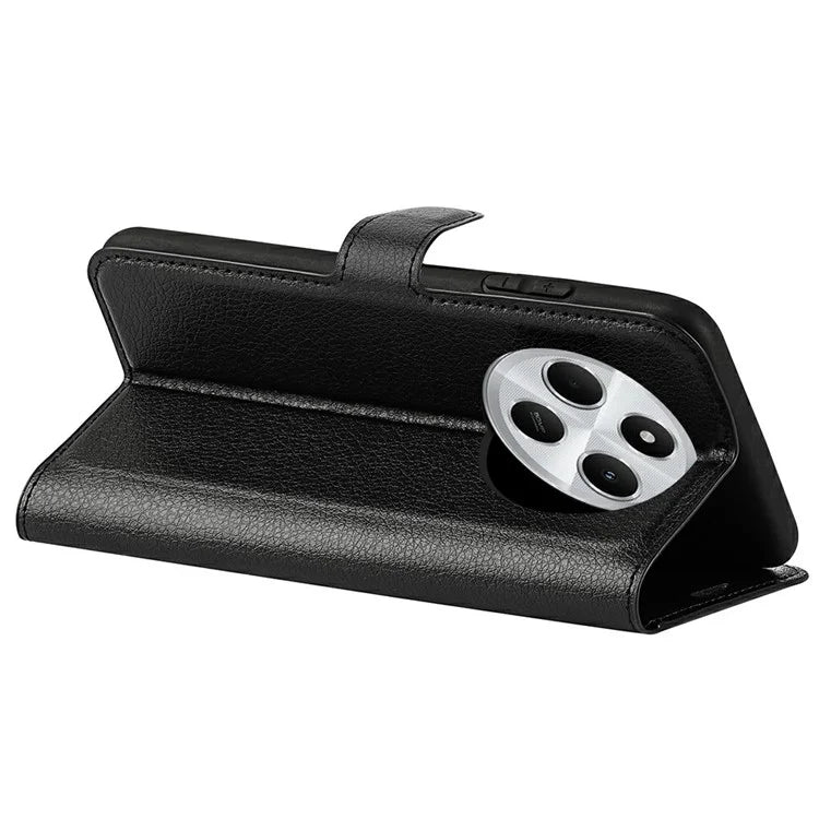 For Xiaomi Redmi 14C 4G Case Litchi Texture Shockproof Leather Wallet Phone Cover