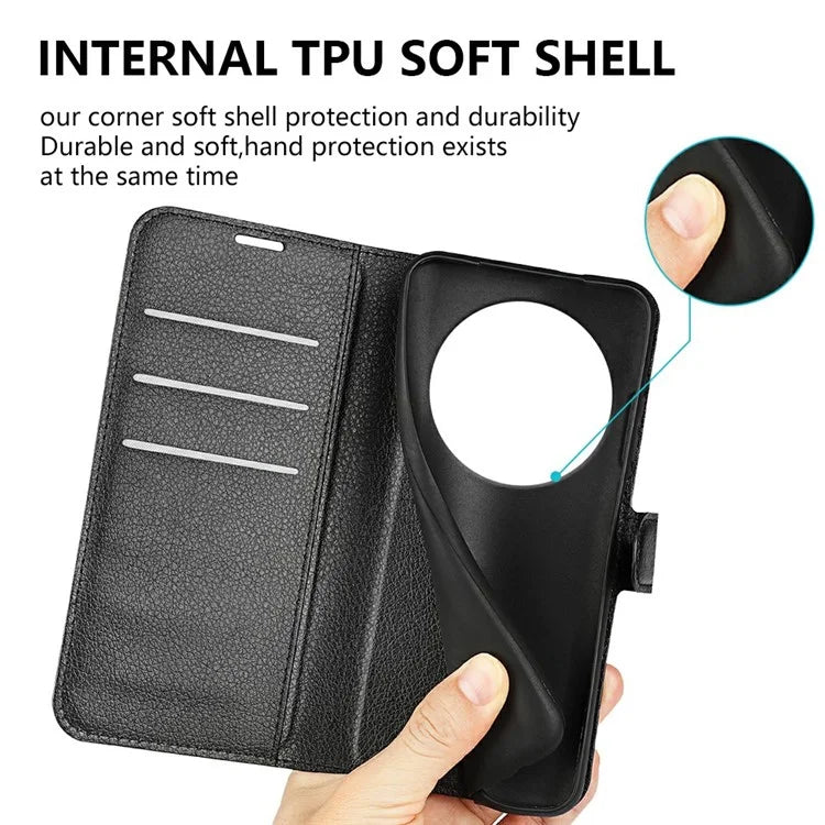 For Xiaomi Redmi 14C 4G Case Litchi Texture Shockproof Leather Wallet Phone Cover