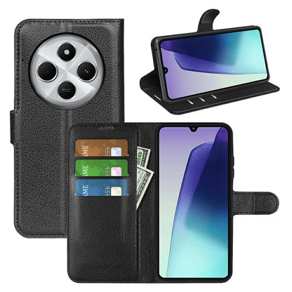 For Xiaomi Redmi 14C 4G Case Litchi Texture Shockproof Leather Wallet Phone Cover