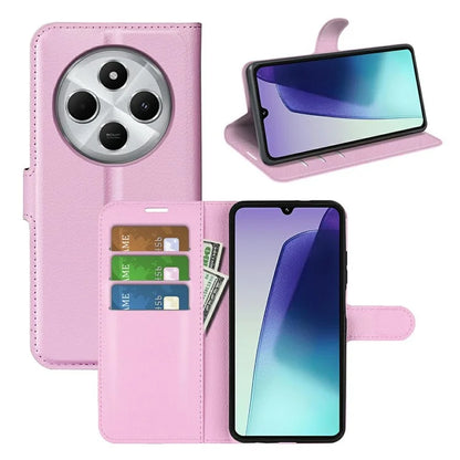 For Xiaomi Redmi 14C 4G Case Litchi Texture Shockproof Leather Wallet Phone Cover