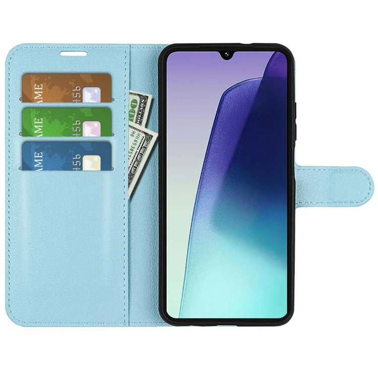 For Xiaomi Redmi 14C 4G Case Litchi Texture Shockproof Leather Wallet Phone Cover