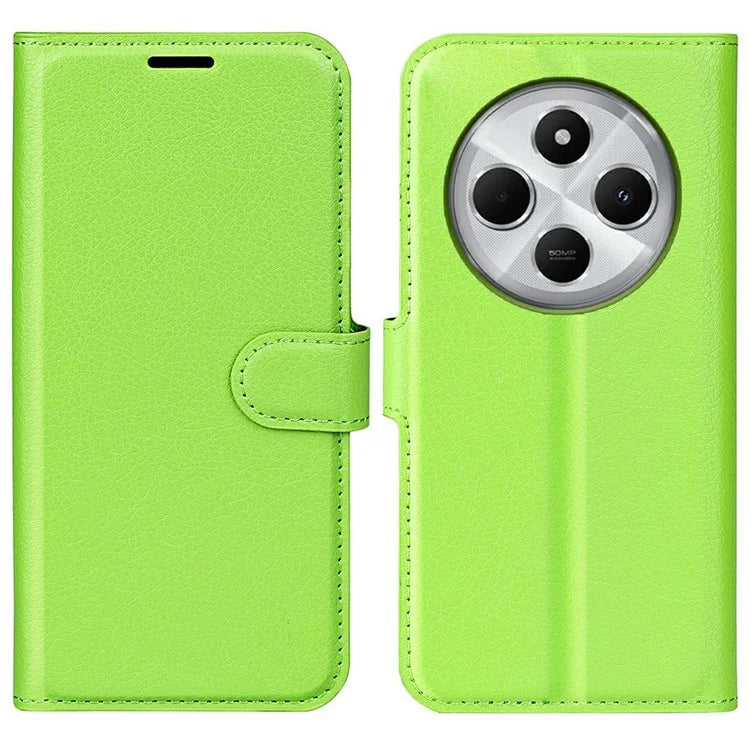 For Xiaomi Redmi 14C 4G Case Litchi Texture Shockproof Leather Wallet Phone Cover