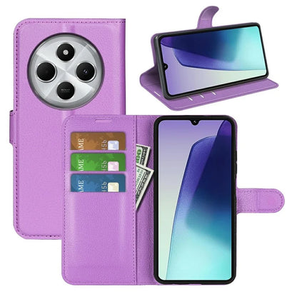 For Xiaomi Redmi 14C 4G Case Litchi Texture Shockproof Leather Wallet Phone Cover