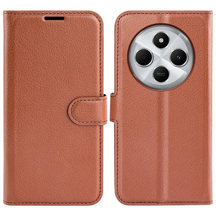 For Xiaomi Redmi 14C 4G Case Litchi Texture Shockproof Leather Wallet Phone Cover