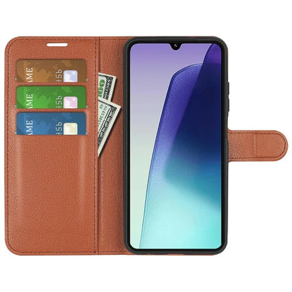 For Xiaomi Redmi 14C 4G Case Litchi Texture Shockproof Leather Wallet Phone Cover