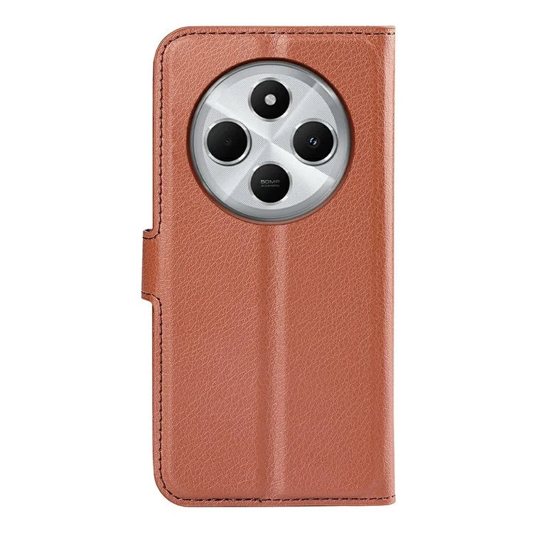 For Xiaomi Redmi 14C 4G Case Litchi Texture Shockproof Leather Wallet Phone Cover