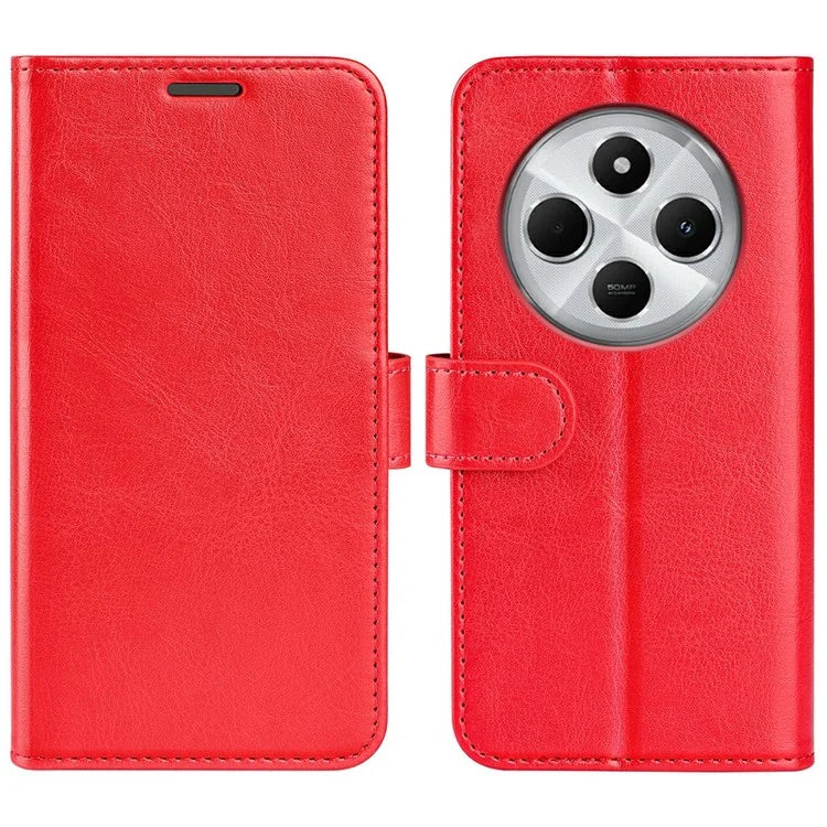 For Xiaomi Redmi 14C 4G Wallet Case Crazy Horse Texture Stand Leather Phone Cover