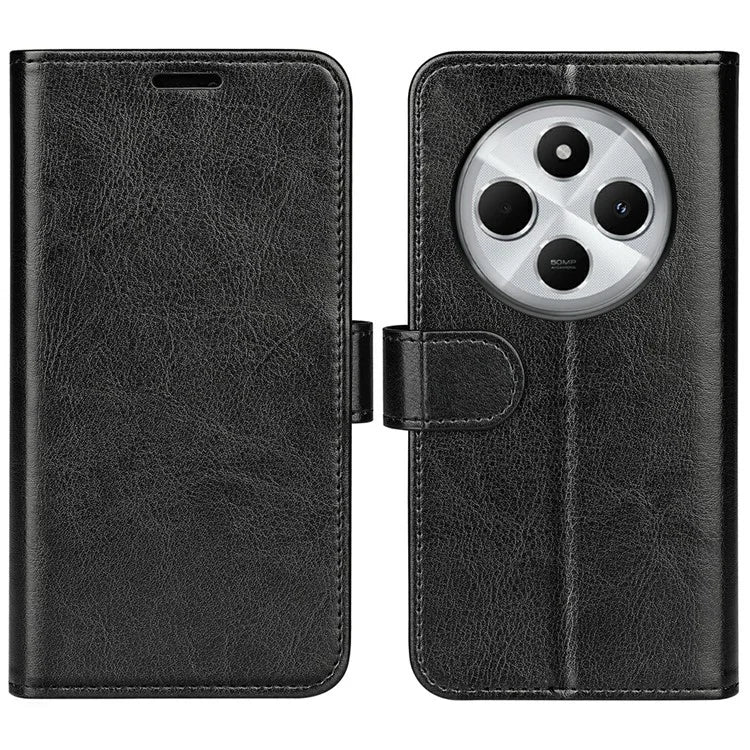 For Xiaomi Redmi 14C 4G Wallet Case Crazy Horse Texture Stand Leather Phone Cover