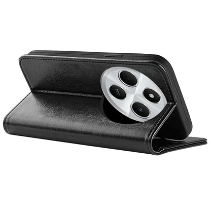 For Xiaomi Redmi 14C 4G Wallet Case Crazy Horse Texture Stand Leather Phone Cover